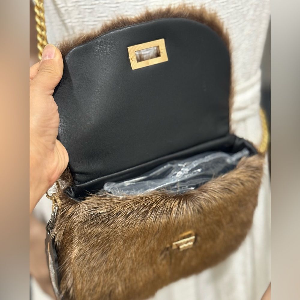 Handmade Natural Hair On Goat-hide Shoulder Bag, Goatskin Crossbody & Free Gift - Picture 15 of 16